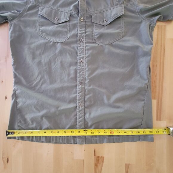 Kuhl Mountain Grown Men’s Sage Green Short Sleeve Eluxor Shirt Size Large - Picture 6 of 8